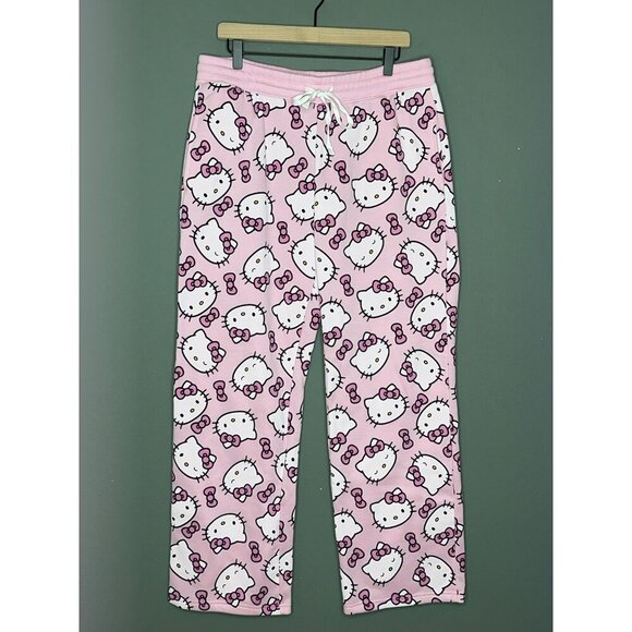 Hello Kitty Sanrio Women's Large Jogger Sweat Pants Drawstring NWOT - Picture 2 of 11